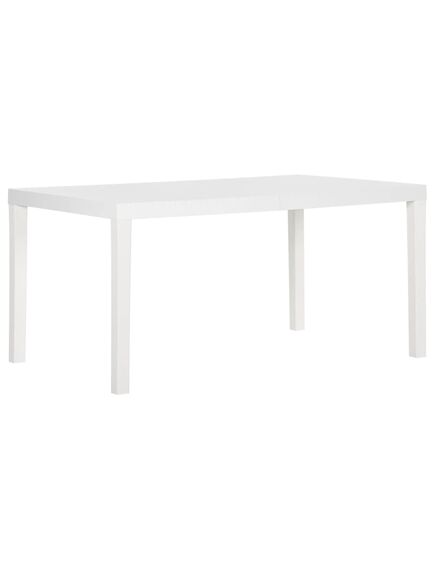 Tavolo da giardino 150x90x72 cm in pp bianco