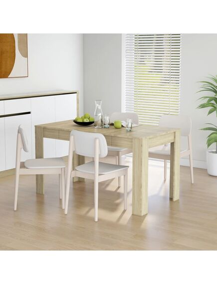 Tavolo da pranzo rovere sonoma 140x74,5x76 cm in truciolato