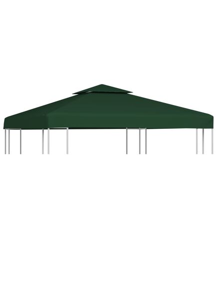 Telo di ricambio per gazebo 310g/m² verde 3x3m