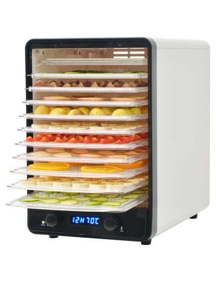 Disidratatore alimentare con 10 vassoi 550 w bianco