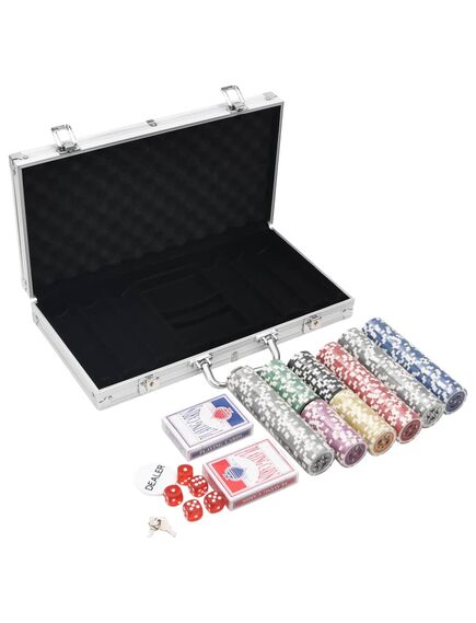 Set di fiches da poker 300 pz 11,5 g