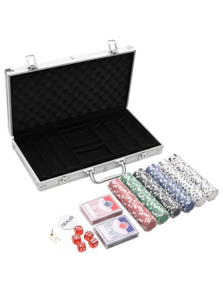 Set di fiches da poker 300 pz 11,5 g