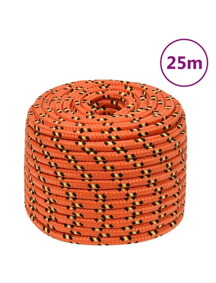 Corda nautica arancione 14 mm 25 m in polipropilene