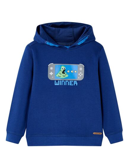 Felpa con cappuccio per bambini blu scuro 92