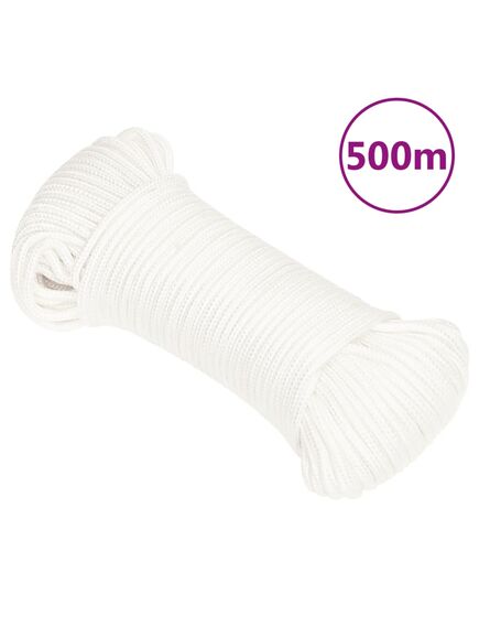 Corda nautica completamente bianca 3 mm 500 m in polipropilene