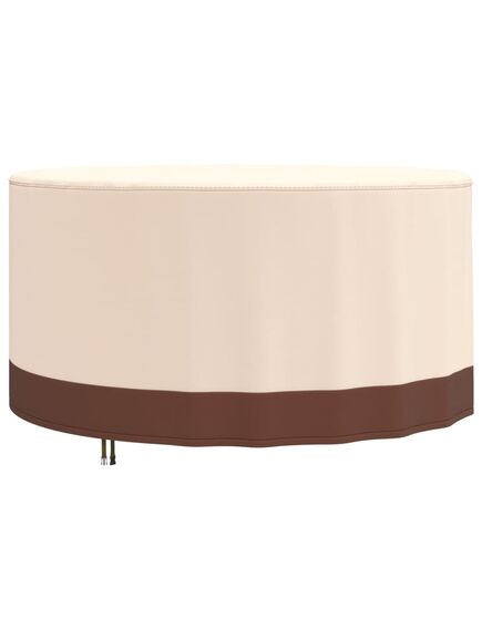 Copertura mobili giardino rotonda beige Ø 157x71 cm 600d oxford