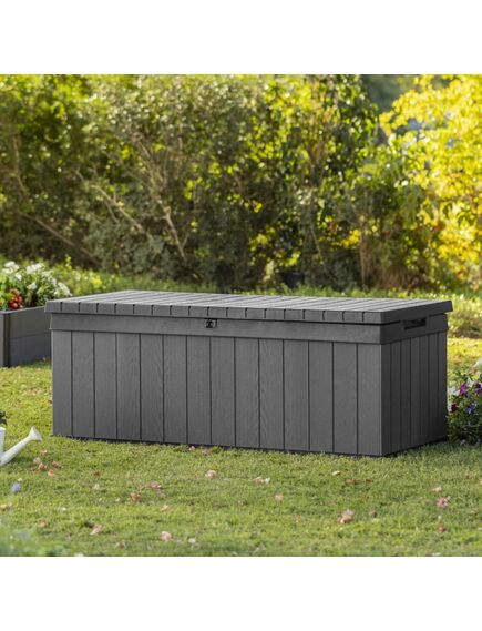 Keter baule da giardino darwin 380 l grigio