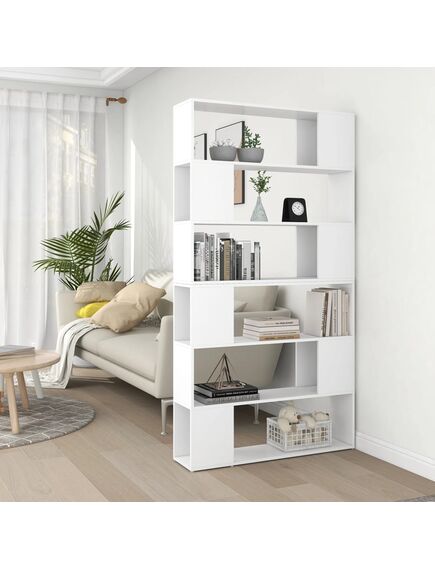 Libreria/divisorio bianco 100x24x188 cm