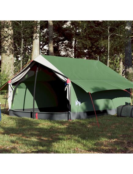 Tenda da campeggio 2 persone verde 193x122x96cm taffetà 185t