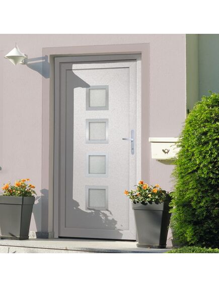 Porta ingresso bianca 98x200 cm in pvc