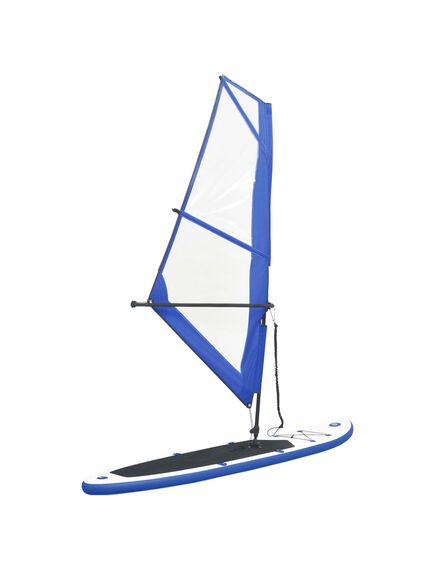 Set tavola gonfiabile da sup con vela blu e bianco