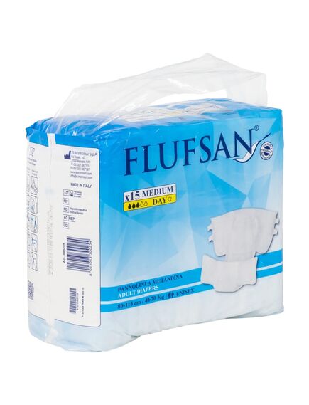 Flufsan pannoloni per adulti usa e getta 15 pz taglia m