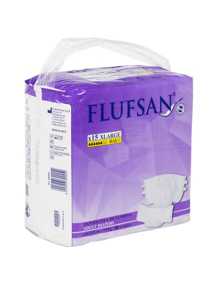 Flufsan pannoloni per adulti usa e getta 15 pz taglia xl