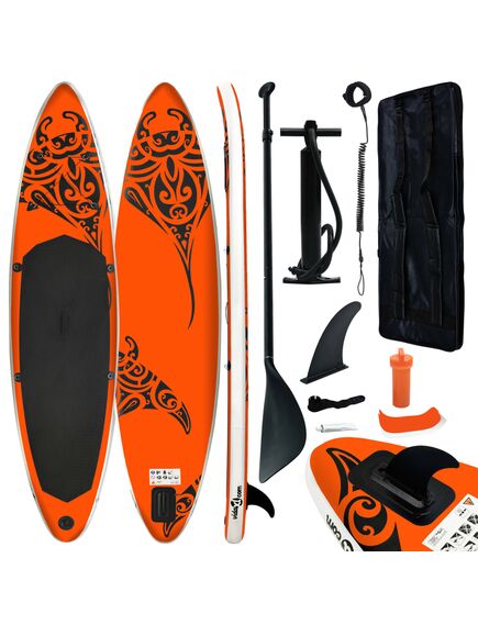 Set tavola gonfiabile da sup 366x76x15 cm arancione