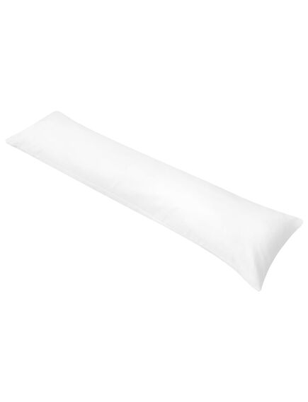 Cuscino lungo con traversina laterale 40x145 cm bianco