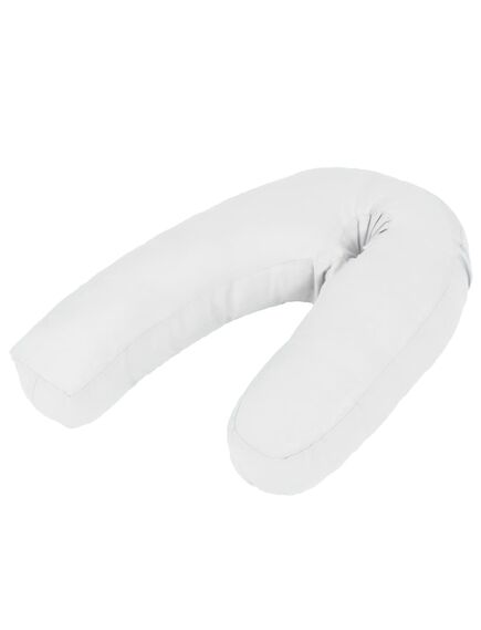 Cuscino per gravidanza a forma di j 54x(36-43) cm bianco