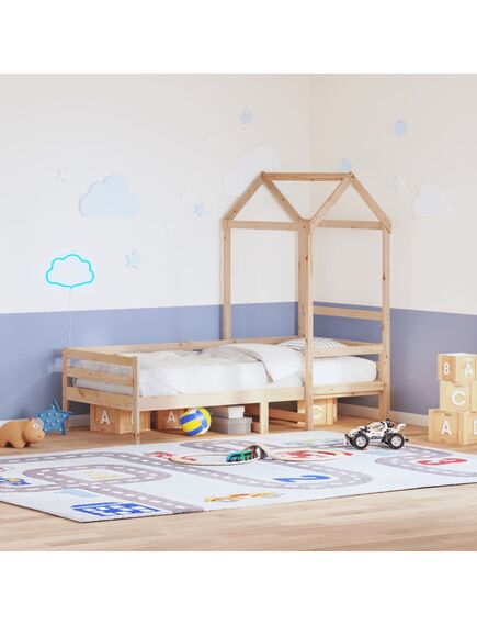 Tetto per letto bambini 108x70x176,5 cm legno massello di pino