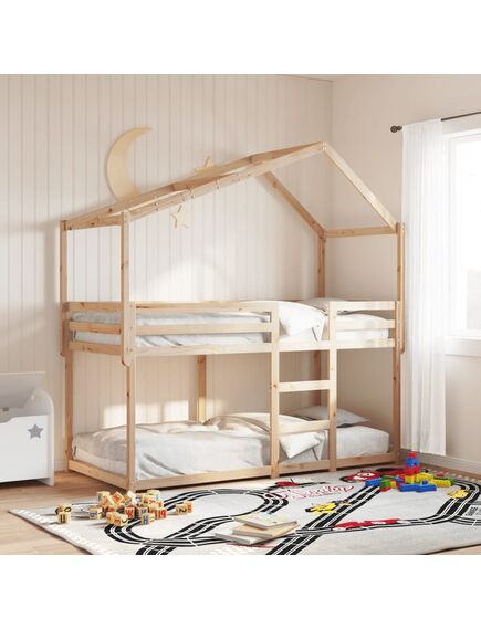 Tetto per letto bambini 203x80,5x142 cm legno massello di pino