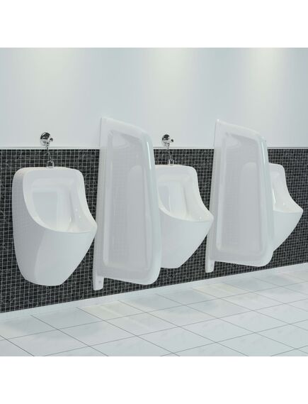 Schermo per orinatoio per privacy a parete in ceramica bianco