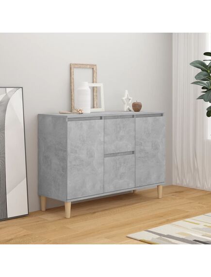 Credenza grigio cemento 103,5x35x70 cm in truciolato