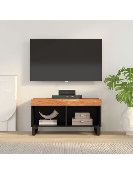 Mobile porta tv 85x33x43,5 cm in legno massello di acacia