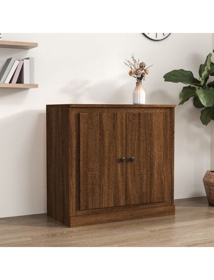 Credenza rovere marrone 70x35,5x67,5 cm in legno multistrato