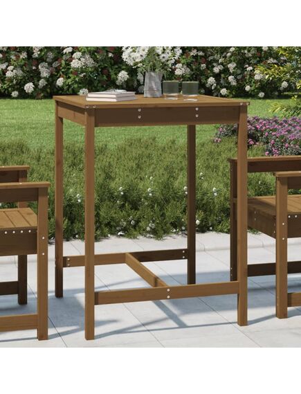 Tavolo da giardino miele 82,5x82,5x110cm legno massello di pino