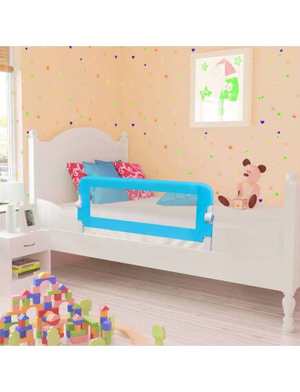 Sponda di sicurezza per lettino bambino 102 x 42 cm blu