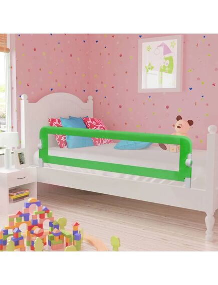 Sponda di sicurezza per lettino bambino 150 x 42 cm verde