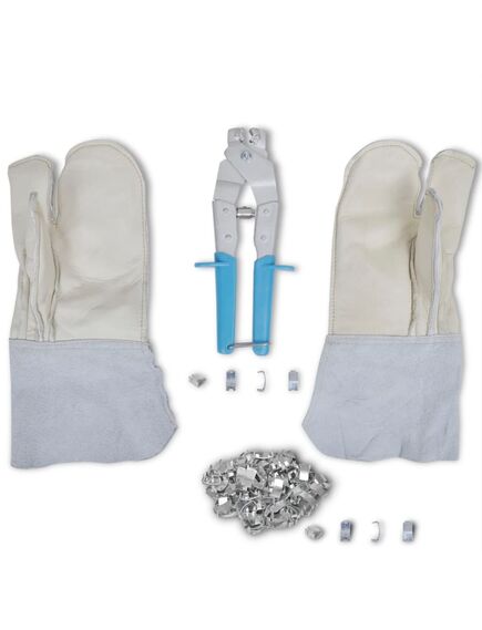 Set accessori per filo spinato nato guanti pinza 200 fermagli