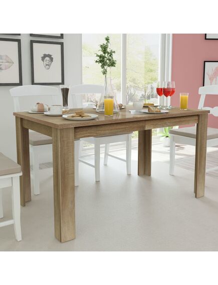 Tavolo da pranzo 140x80x75 cm rovere