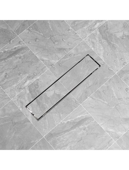 Canaletta di drenaggio lineare 530x140 mm in acciaio inox