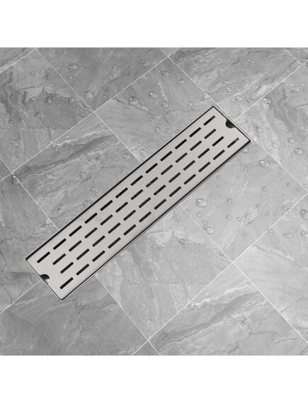 Canaletta di drenaggio lineare 530x140 mm in acciaio inox