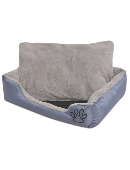 Cuccia per cani con cuscino imbottito taglia xl grigio