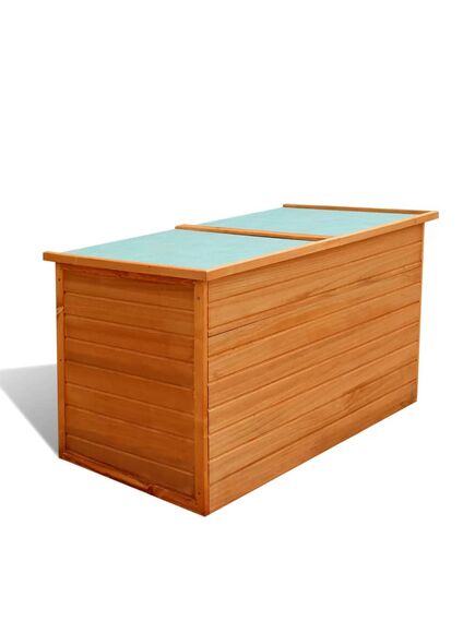 Baule da giardino 126x72x72 cm in legno