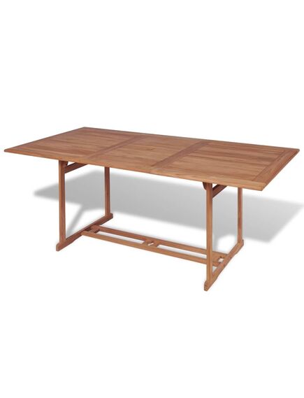 Tavolo da giardino 180x90x75 cm in massello di teak