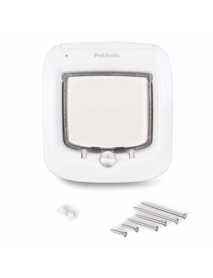 Petsafe porta basculante per gatto con microchip bianco ppa19-16145