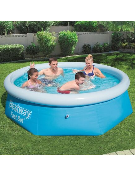 Bestway set per piscina gonfiabile fast rotonda 244x66 cm 57265