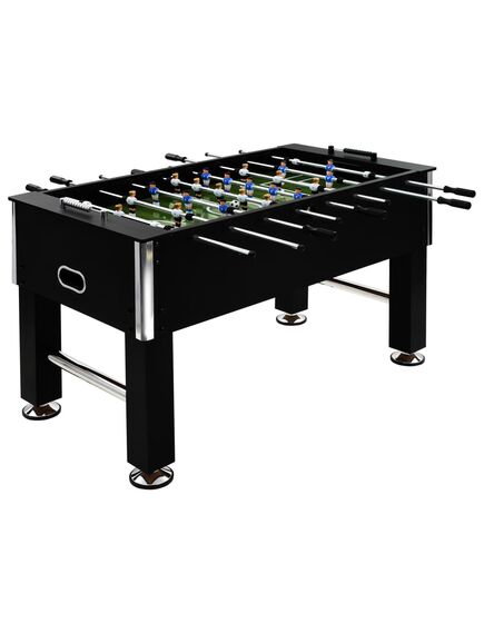 Tavolo calcio balilla in acciaio 60 kg 140x74,5x87,5 cm nero