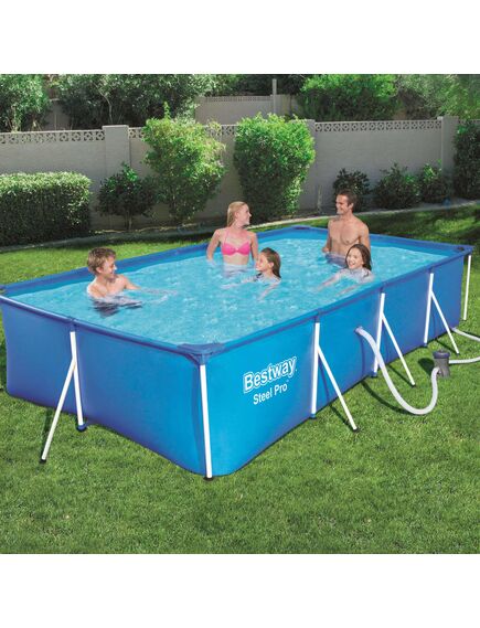 Bestway steel pro set piscina rettangolare 400x211x81 cm 56424