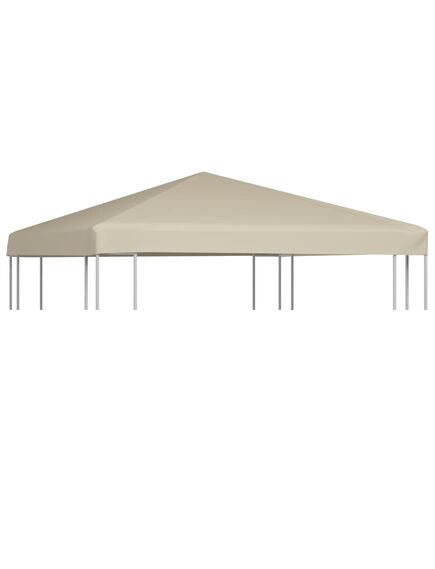 Tetto per gazebo 310 g/m² 3x3 m beige