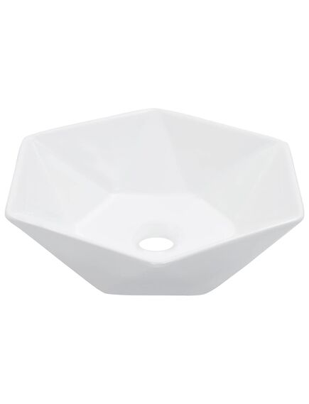 Lavandino 41x36,5x12 cm in ceramica bianco