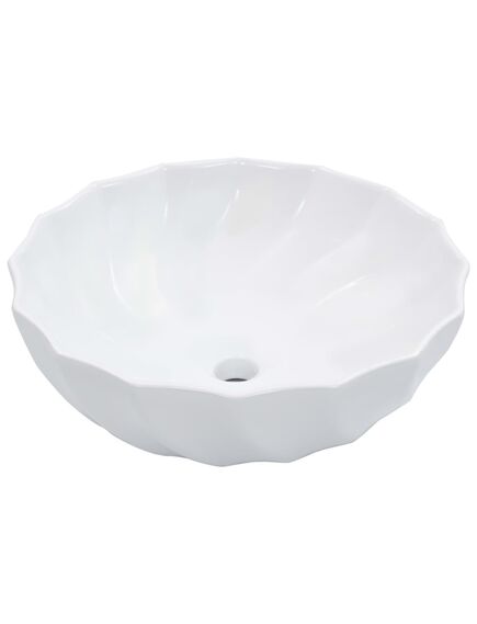 Lavandino 46x17 cm in ceramica bianco