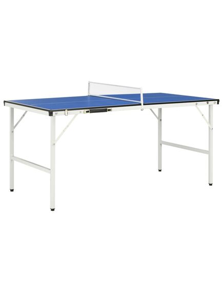 Tavolo da ping pong con rete 5 piedi 152x76x66 cm blu