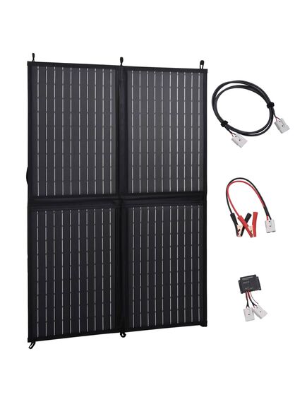 Pannello solare carica batteria pieghevole 100w 12v