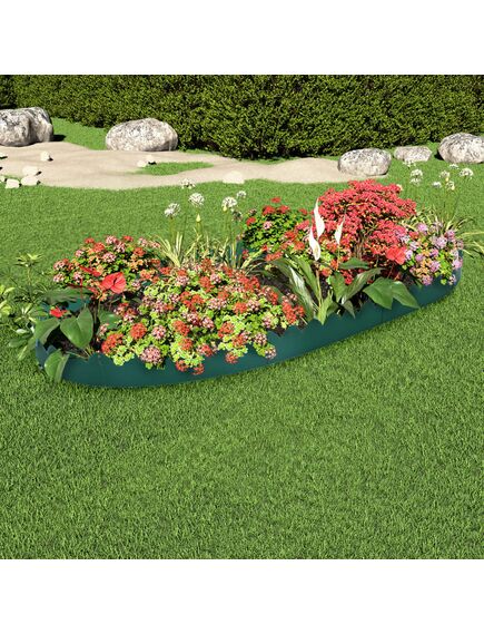 Bordature per prato 10 pz verdi 65x15 cm in pp