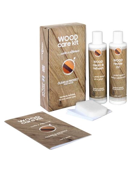 Kit per la cura del legno care kit 2x250 ml