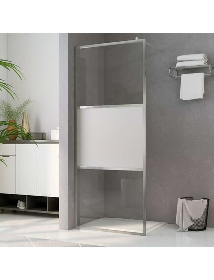 Parete per doccia walk-in vetro semi smerigliato esg 80x195 cm