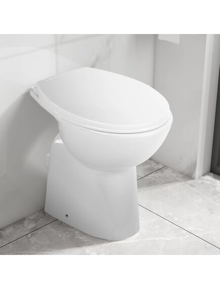 Wc sospeso con design senza bordi 7 cm più alto ceramica bianca