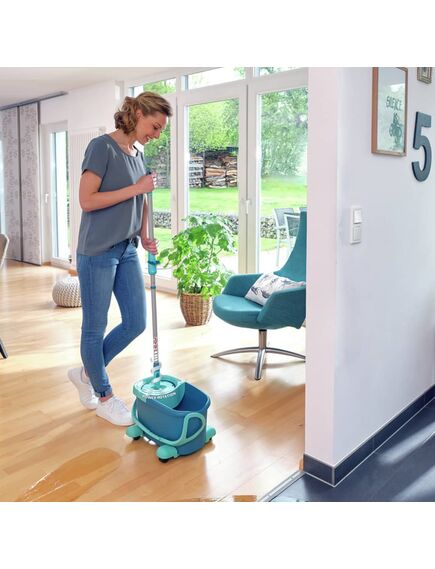 Leifheit set mocio per pavimenti a disco clean twist ergo mobile